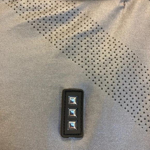 JAMIE SADOK Sz XL Biking Sheen Fabric Short Sleeve T-shirt Polo  Style Shirt - Picture 8 of 8